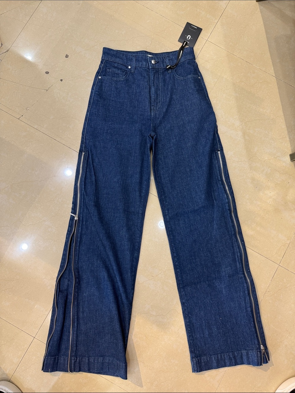 RUDES DENIM Caroline in Indigo w/ Side Zippers